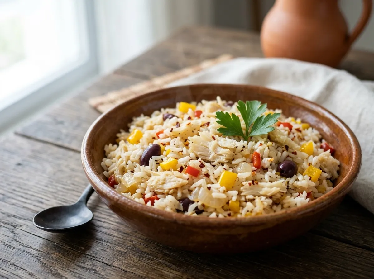 Arroz com bacalhau