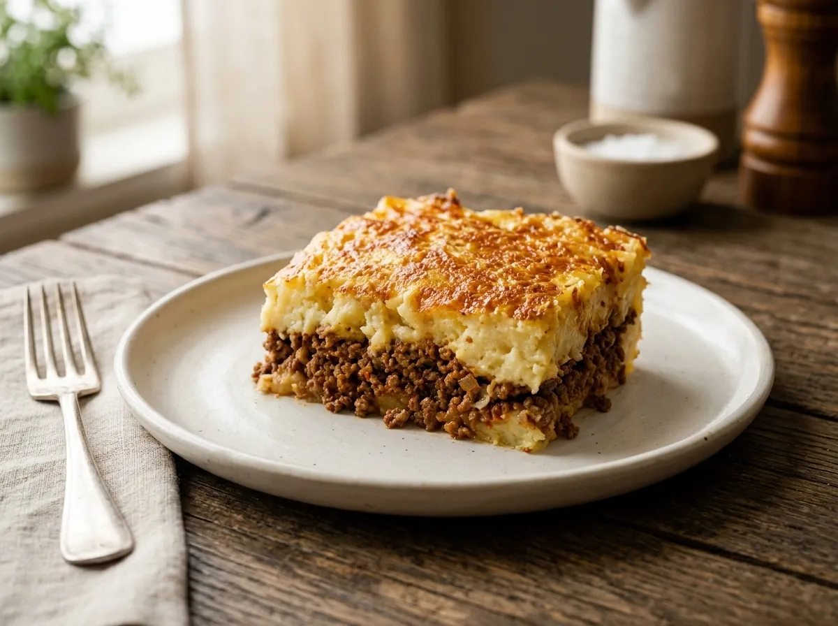 Bolo de Batata com Carne Moída