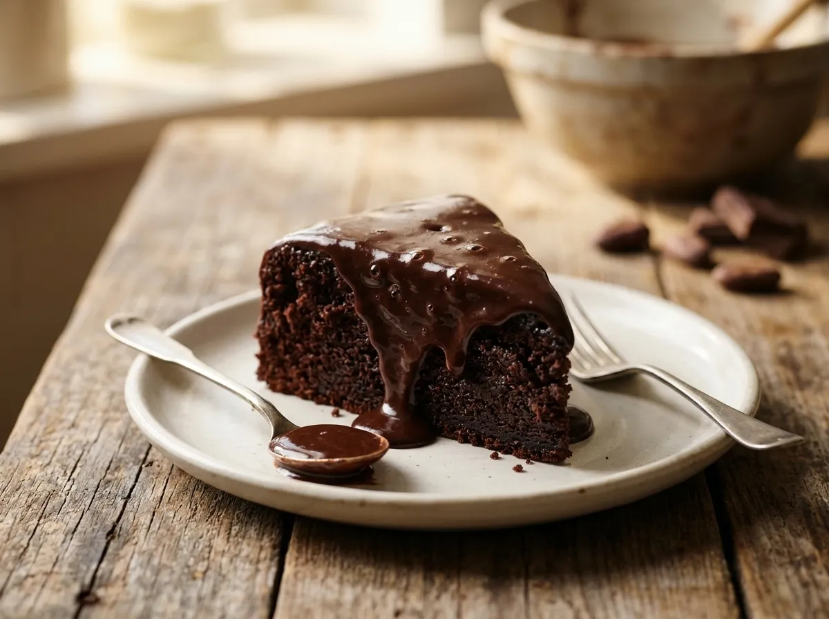 Cobertura de chocolate para bolo